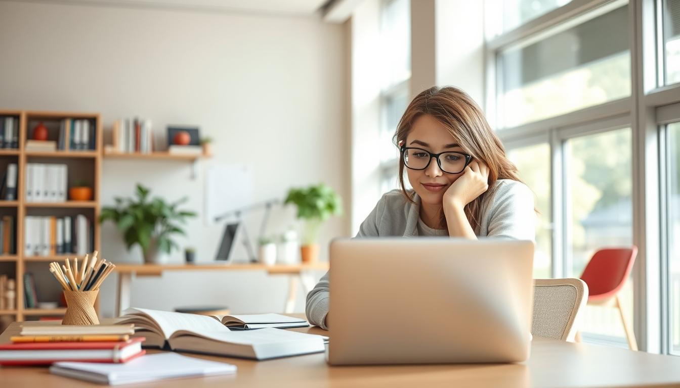 Students collaborating in study space
